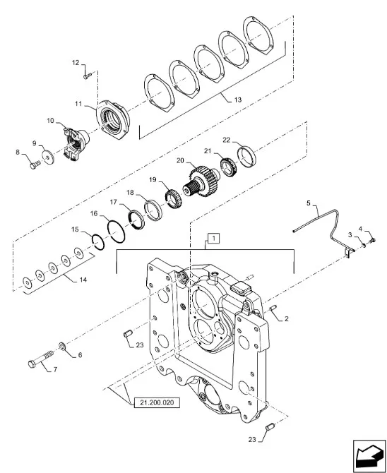 302553A1 - Шестернявал 33Т входн. редуктора повыш. КПП Mg. с 02г.в.