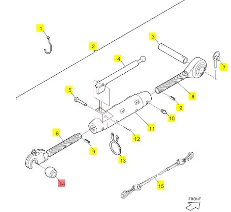 5116060 - Шарнир кругл. (кат. 3, внутр. отв. 32мм) тягикрюка нав. задн. T8./Mg., T7/Pm., T6/Maxx.
